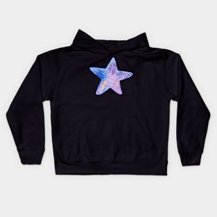 Pastel Galaxy Starfish Kids Hoodie